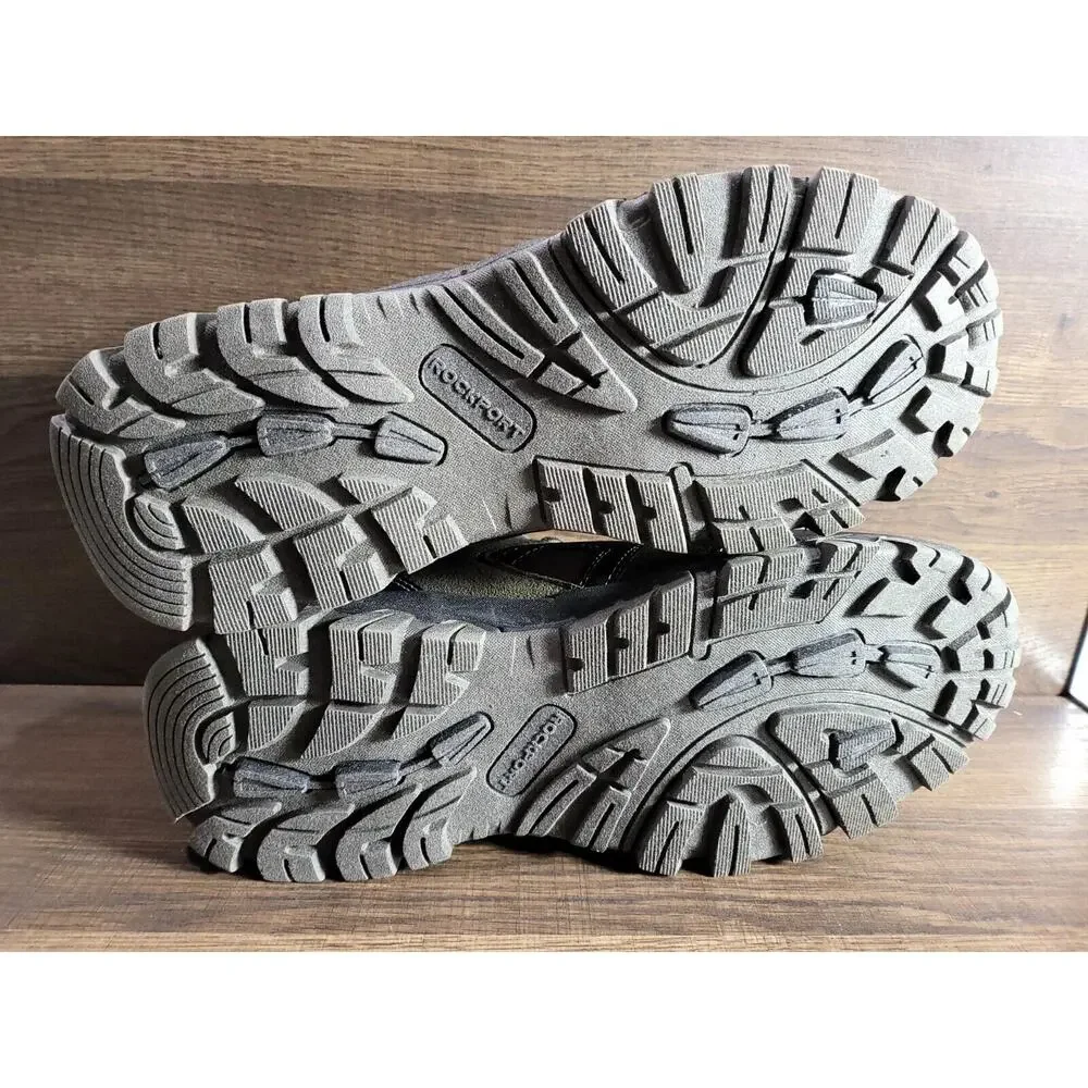 Rockport Men's Faulkner Ghillie Tie Outdoor Trekker Shoes Breen 8.5M New